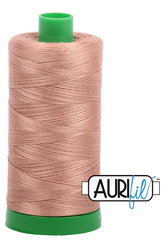 Aurifil Mako 40wt 2-ply Cotton 1000 m 1094 yd. spool - 2340 Cafe au Lait